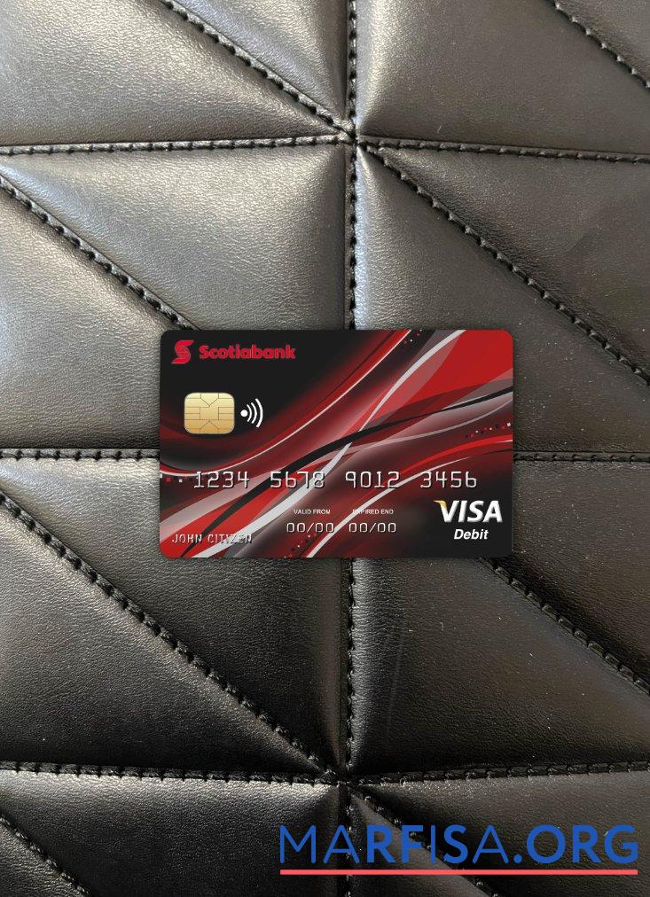 Downloadable Canada Nova bank visa card photolook front sample